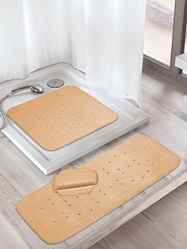 Kleine Wolke Calypso Duscheinlage, PVC, Beige, 55 x 55 cm von Kleine Wolke