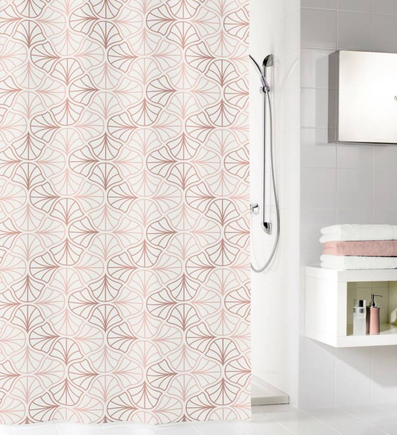 Kleine Wolke Duschvorhang Bloom pearl, 180 x 200 cm von Kleine Wolke