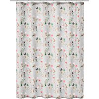 Kleine Wolke Duschvorhang "Flores" Breite 180 cm mit beschwertem Saum und Vorhangringen von Kleine Wolke