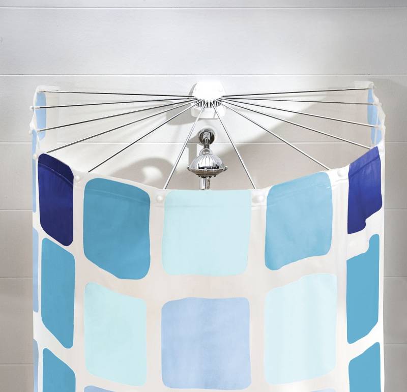 Kleine Wolke Duschvorhang-Kabine Big Spider ohne Duschvorhang Big Spider, weiß, 94 x 71 cm von Kleine Wolke