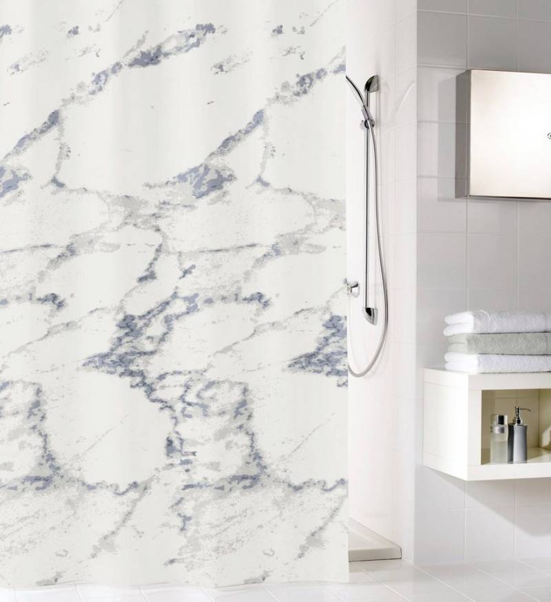 Kleine Wolke Duschvorhang Marble Breite 120 cm (1-tlg), mit Beschwerungsband von Kleine Wolke