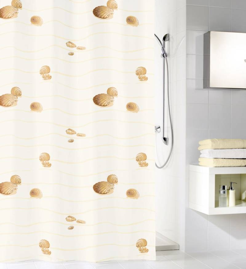Kleine Wolke Duschvorhang Miami beige, 180 x 200 cm von Kleine Wolke