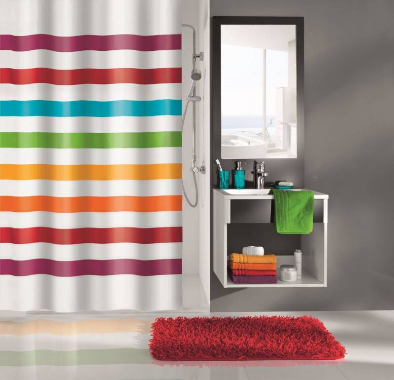 Kleine Wolke Duschvorhang Select multicolor, 180x200 cm von Kleine Wolke