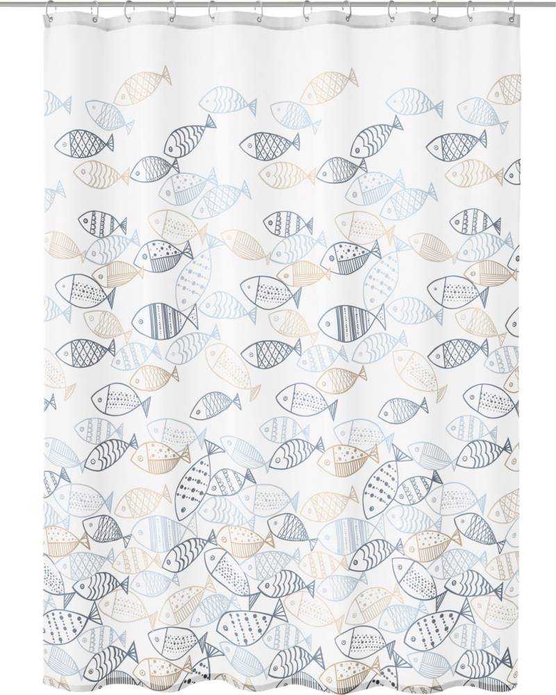 Kleine Wolke Duschvorhang multicolor Sardinas 180 x 200 cm von Kleine Wolke