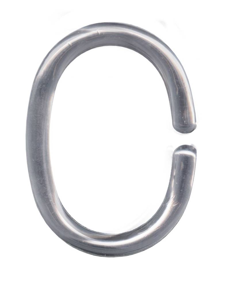 Kleine Wolke Duschvorhangringe silber, 12 Stück von Kleine Wolke
