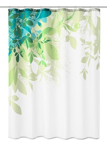 Kleine Wolke Floresta Duschvorhang, 100% Polyester, Grün, 180x200 cm von Kleine Wolke