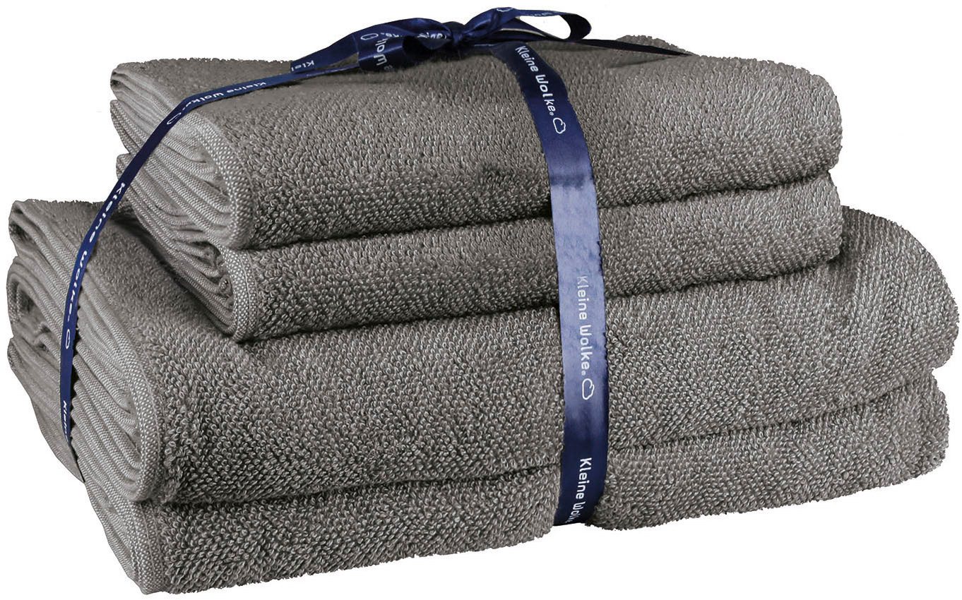 Kleine Wolke Handtuch Set RELAX, 2 Handtücher (50x100) & 2 Duschtücher (70x140), Frottier (Set, 4-St), moderne Melangeoptik, Handtücher, Duschtücher, mit Bordüre von Kleine Wolke
