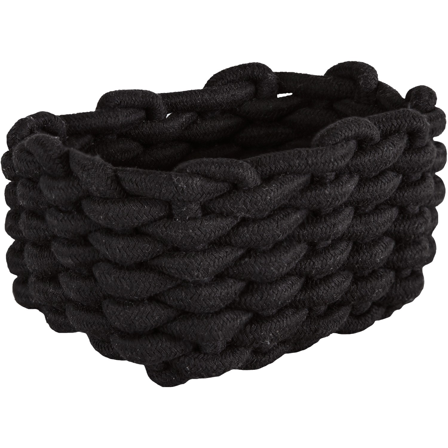 Kleine Wolke Korb Fellone Schwarz von Kleine Wolke