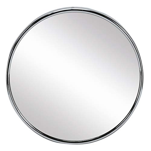 Kleine Wolke Kosmetikspiegel Blade Mirror, mit 5-facher Vergrößerung, Größe: 15 x 15 x 3,5 cm, Material: Metall/Glas, Silber von Kleine Wolke