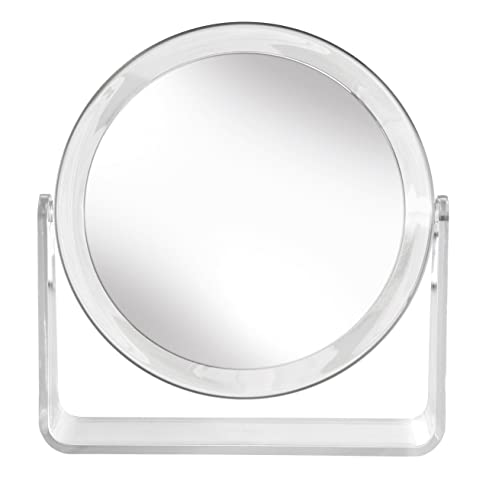 Kleine Wolke Kosmetikspiegel Clear Mirror mit 10-facher Vergrößerung, Größe: 18,8 x 20 x 4,9 cm, Material: Polystyrol/Glas von Kleine Wolke