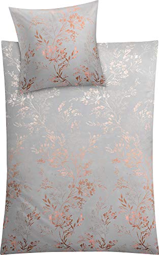 Kleine Wolke Mako-Satin-Bettwäsche Kate Silbergrau 155x220cm - (6347 146 954) von Kleine Wolke