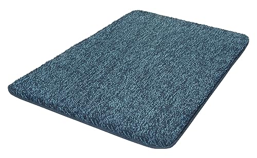 Kleine Wolke Seattle / 70 x 120 cm/Farbe Iceblue Badteppich, Polyester, 70x120x3 cm von Kleine Wolke