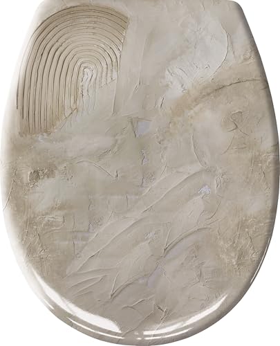 Kleine Wolke WC-Sitz ART in Natur aus Duroplast mit Absenkautomatik und Easy Clean von Kleine Wolke