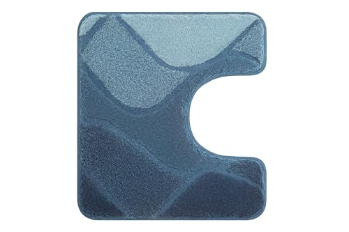 Kleine Wolke WC-Vorleger Fiona, Farbe: Iceblue, Material: 100% Polyacryl, Größe: 55x 50 cm von Kleine Wolke