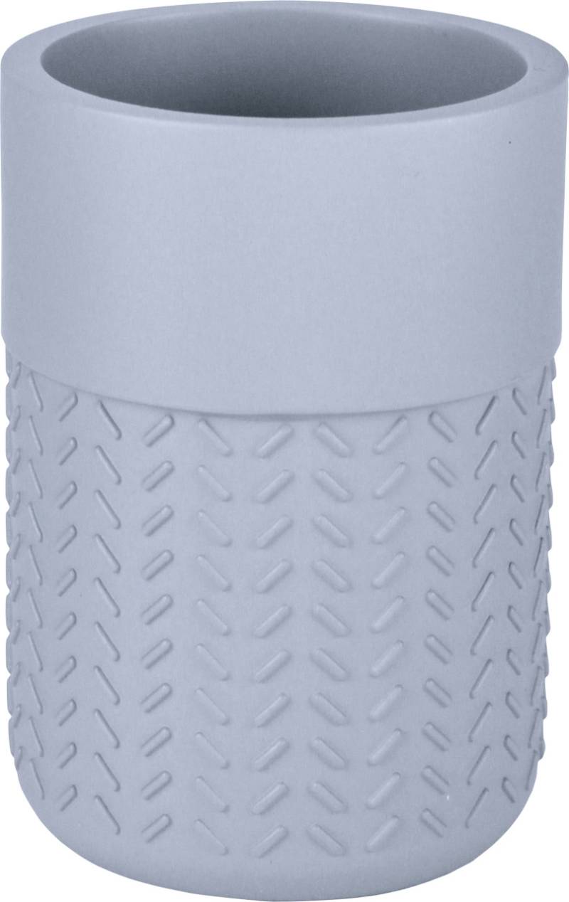 Kleine Wolke Zahnputzbecher Dash iceblue Polyresin Bambus von Kleine Wolke