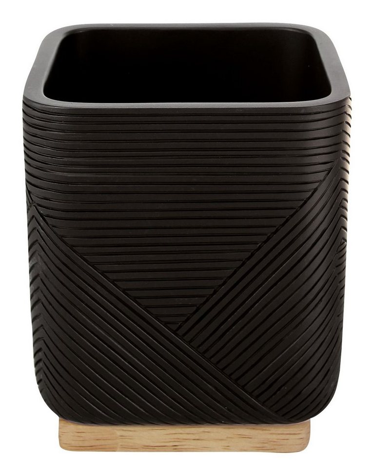 Kleine Wolke Zahnputzbecher Kleine Wolke Zahnputzbecher CROSSOVER LBH 8x8x9.70 cm schwarz von Kleine Wolke