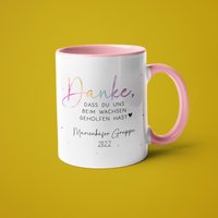 Personalisierte Tasse - Danke, Dass Du Uns Beim Wachsen Geholfen Hast Kindergarten Abschied Erzieherin Personalisiert Geschenk von KleineBuchstabenDE