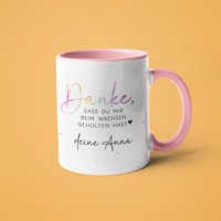 Personalisierte Tasse - Danke Dass Du Mir Beim Wachsen Geholfen Hast Erzieherin Abschied Wunschnamen Geschenk von KleineBuchstabenDE