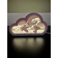Lampe Wolke Austauschbilder Kinderlampe Nachtlicht Baby Custom Personalisierbare Nachtlampe von KleineKekswelt