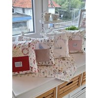 Kissen Segen Geburt Taufe Geschenk Religiös Persönlich Verpackung Gutschein Geldgeschenk Baby Genäht Engel Elfe Blau Rosa Kleineseligkeiten von KleineSeligkeiten