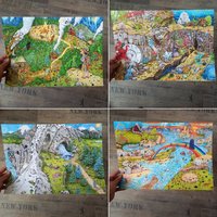 Wimmelbild Poster Druck Din A3 Aus Sortiment Wählbar von KleineTraeumerei