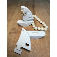 Segelboot Boot Herz Liebe Deko Geschenk Geburtstag Raysin Handarbeit von KleineWerkstattkunst