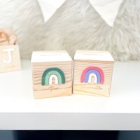 Spardose Personalisiert Mit Namen Für Kinder Als Geschenk Zur Geburt Oder Geburtstag, Personalisiertes Geburtsgeschenk von KleineWunderstube