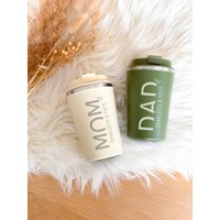 Thermobecher Personalisiert - Geschenk Für Mama & Papa Muttertag Vatertag Edelstahl Becher Mit Gravur Kaffeebecher von KleineWunderstube