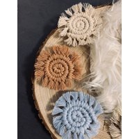 Makramee Magnete | Kühlschrankmagnet Boho Geschenkidee Einzugsgeschenk Valentinstag von KleineWunderweltShop