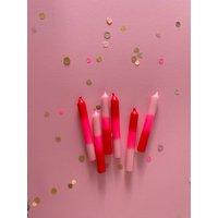 Herzlicht | Rot_Rosa_Neonpink Dip Dye Kleine Kerzen Kindergeburtstag Minikerzen Fete Geburtstagszug 6Er Oder 10Er Set Herzlicht | Rot_Rosa_Neonpink Dip Dye Kleine Kerzen Kindergeburtstag Minikerzen Fete Geburtstagszug 6Er Oder 10Er Set von KleinefeteShop