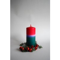 Lichtundliebe Blockkerze | Rot_Rosa_Blau_Grün Stumpenkerze Kleinefete von KleinefeteShop