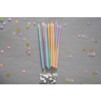 Tortentanz_Lichterfest | Kuchenkerzen Inkl. Halter Pastell von KleinefeteShop