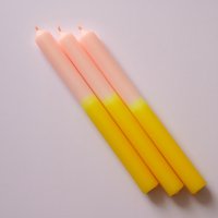 Zauberfunk | Gelb_Neongelb_Lachs 3Er Set Stabkerzen Neon Kerzen Kleine Fete Geschenk von KleinefeteShop