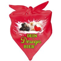 Dreieckstuch Hundehalstuch Personalisiert Mit Deinem Wunschmotiv, Individuell Bedruckt Text, Logo, Foto von KleinerFratzStore