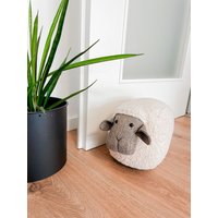 Türstopper - Schäfchen in Weiß/Beige von KleinesFeinesDesigns