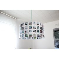 Hängelampe Kleinjack Mit 96 Eigenen Fotos Und Textilkabel von Kleinformatlampen