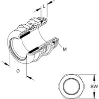 HKL IPON-Kabelverschraubung M40 ms 2234M40 von Kleinhuis