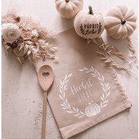 Geschirrhandtuch Natur "Herbstliebe" von Kleinkramliebe