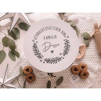 Plätzchendose Rund Personalisiert "Weihnachtsplätzchen Von" von Kleinkramliebe