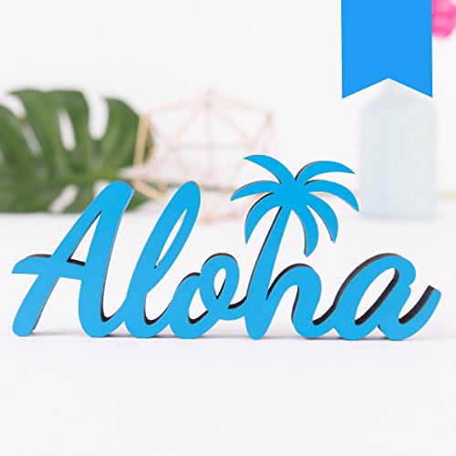 KLEINLAUT 3D-Schriftzug Aloha in Größe: 25 x 10,7 cm - Dekobuchstaben - 32 Farben zur Wahl - Neon Blau KLEINLAUT 3D-Schriftzug Aloha in Größe: 25 x 10,7 cm - Dekobuchstaben - 32 Farben zur Wahl - Neon Blau von KLEINLAUT