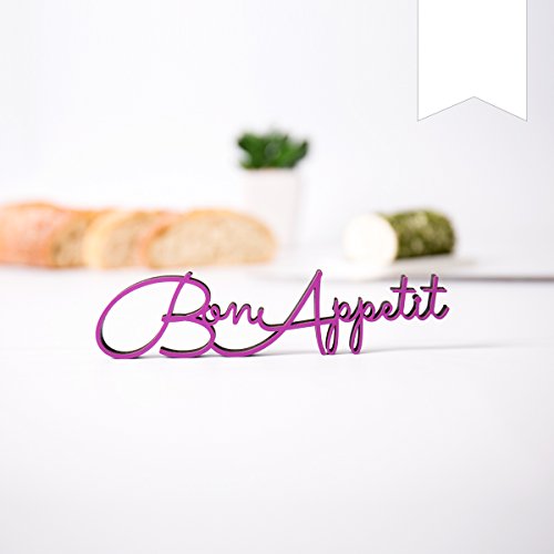 KLEINLAUT 3D-Schriftzug Bon Appetit in Größe: 10 x 2,4 cm - Dekobuchstaben - 32 Farben zur Wahl - Weiß KLEINLAUT 3D-Schriftzug Bon Appetit in Größe: 10 x 2,4 cm - Dekobuchstaben - 32 Farben zur Wahl - Weiß von KLEINLAUT