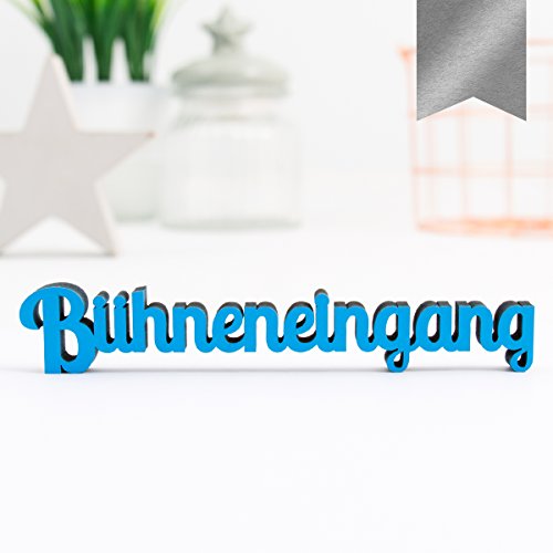 KLEINLAUT 3D-Schriftzug Bühneneingang in Größe: 25 x 4,4 cm - Dekobuchstaben - 32 Farben zur Wahl - Silber KLEINLAUT 3D-Schriftzug Bühneneingang in Größe: 25 x 4,4 cm - Dekobuchstaben - 32 Farben zur Wahl - Silber von KLEINLAUT