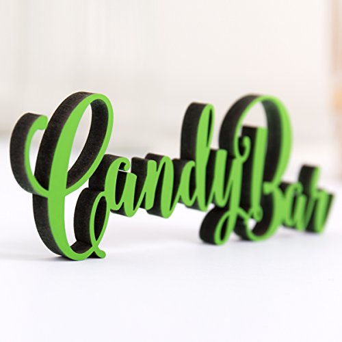KLEINLAUT 3D-Schriftzug Candy Bar in Größe: 15 x 5,4 cm - Dekobuchstaben - 32 Farben zur Wahl - Pastell Grün KLEINLAUT 3D-Schriftzug Candy Bar in Größe: 15 x 5,4 cm - Dekobuchstaben - 32 Farben zur Wahl - Pastell Grün von KLEINLAUT