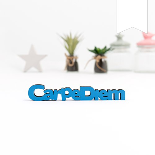 KLEINLAUT 3D-Schriftzug Carpe Diem in Größe: 10 x 1,7 cm - Dekobuchstaben - 32 Farben zur Wahl - Weiß KLEINLAUT 3D-Schriftzug Carpe Diem in Größe: 10 x 1,7 cm - Dekobuchstaben - 32 Farben zur Wahl - Weiß von KLEINLAUT