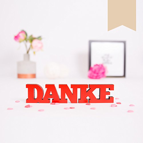 KLEINLAUT 3D-Schriftzug Danke in Größe: 10 x 2,1 cm - Dekobuchstaben - 32 Farben zur Wahl - Pastell Braun KLEINLAUT 3D-Schriftzug Danke in Größe: 10 x 2,1 cm - Dekobuchstaben - 32 Farben zur Wahl - Pastell Braun von KLEINLAUT