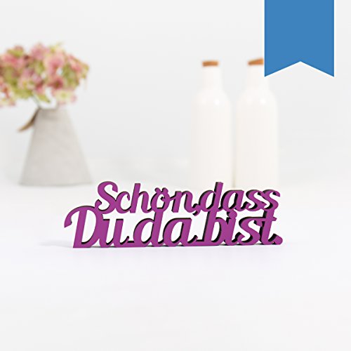 KLEINLAUT 3D-Schriftzug Schön DASS du da bist in Größe: 10 x 3,0 cm - Dekobuchstaben - 32 Farben zur Wahl - Hellblau KLEINLAUT 3D-Schriftzug Schön DASS du da bist in Größe: 10 x 3,0 cm - Dekobuchstaben - 32 Farben zur Wahl - Hellblau von KLEINLAUT