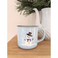 Handbemalte Tasse Hellblau Mit Schneemann Schneemanntasse Weihnachtstasse Emaille Optik Geschenkidee Zu Weihnachten Weihnachtsgeschenk Handbemalte Tasse Hellblau Mit Schneemann Schneemanntasse Weihnachtstasse Emaille Optik Geschenkidee Zu Weihnachten Weihnachtsgeschenk von KleinstigkeitenDE