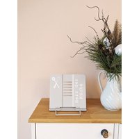 Kochbuchständer Buchständer Kochbuchhalter Personalisierbar Mit Spruch Oder Namen Geschenk Für Koch Köchin Geschenkidee Grau von KleinstigkeitenDE