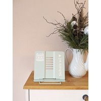 Kochbuchständer Buchständer Kochbuchhalter Personalisierbar Mit Spruch Oder Namen Geschenk Für Koch Köchin Geschenkidee Mintgrün von KleinstigkeitenDE