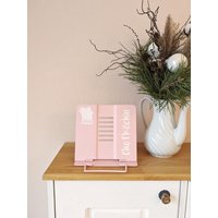 Kochbuchständer Buchständer Kochbuchhalter Personalisierbar Mit Spruch Oder Namen Geschenk Für Koch Köchin Geschenkidee Rosa von KleinstigkeitenDE